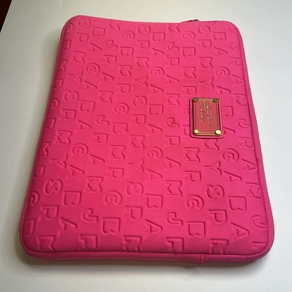 Marc by Marc Jacobs Pink Dreamy Logo Laptop Case